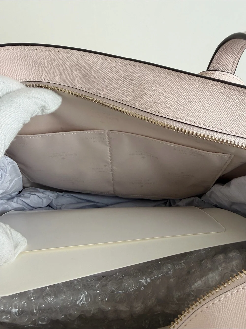 kate spade New York powder Pink Saffiano Leather Tote
